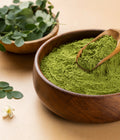 HIP Moringa Powder 150g — pure Moringa oleifera, lab tested, no additives, Rs.330, 30 servings